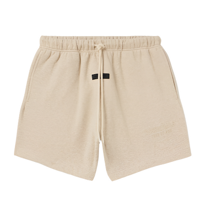 Essentials Fear Of God Straight-Leg Logo-Appliquéd Cotton-Blend Jersey Drawstring Shorts