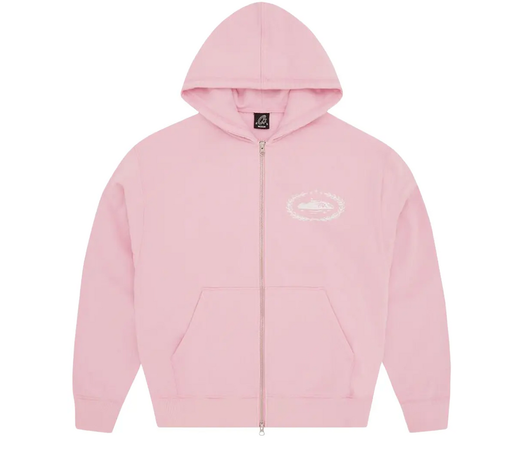 Corteiz Superior Royale Zip Hoodie Pink