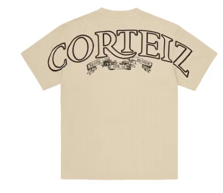 Corteiz Royale Heavyweight Tee Cream