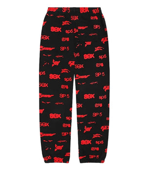 Sp5der SEX AOP Sweatpant 'Black'