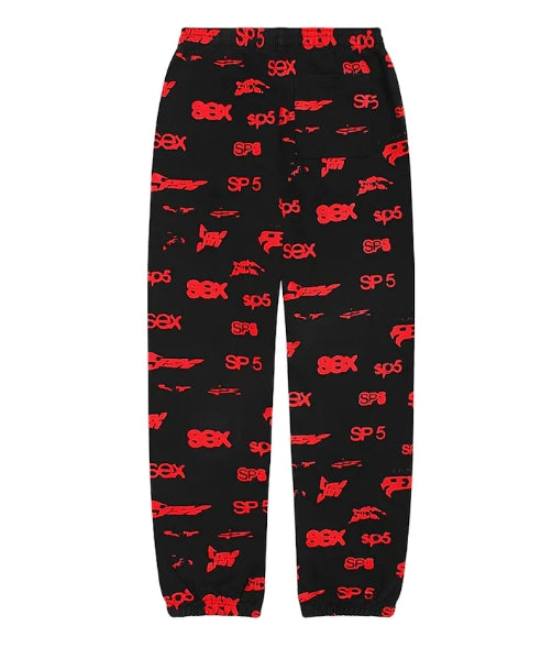 Sp5der SEX AOP Sweatpant 'Black'