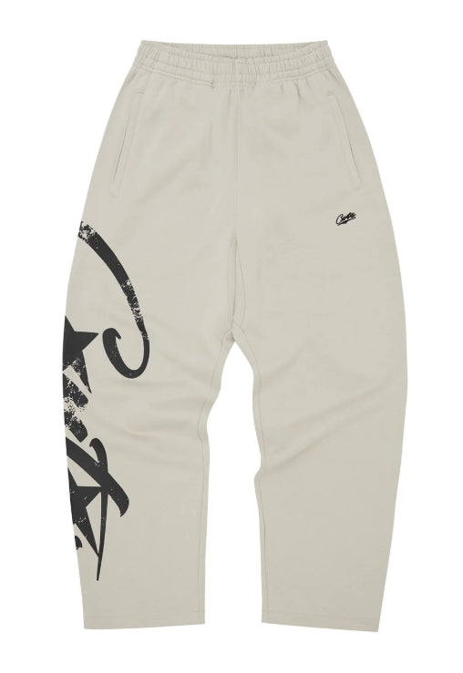 Corteiz Woosh Open Hem Sweatpants Bone