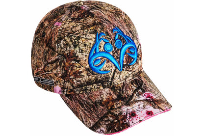 Sp5der Blue Logo Cap Real Tree Camo