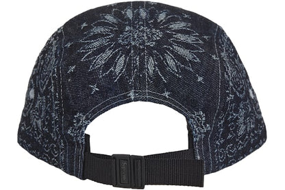 Supreme Bandana Jacquard Denim Camp Cap 'Indigo'