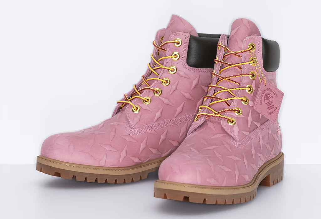 SUPREME x Timberland Pink Boots