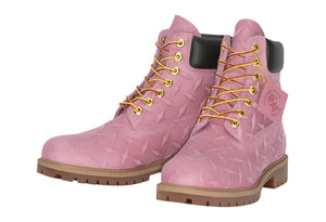 Supreme x Timberland 6 Inch Premium Waterproof Boot Embossed Diamond Plate ‘Pink’