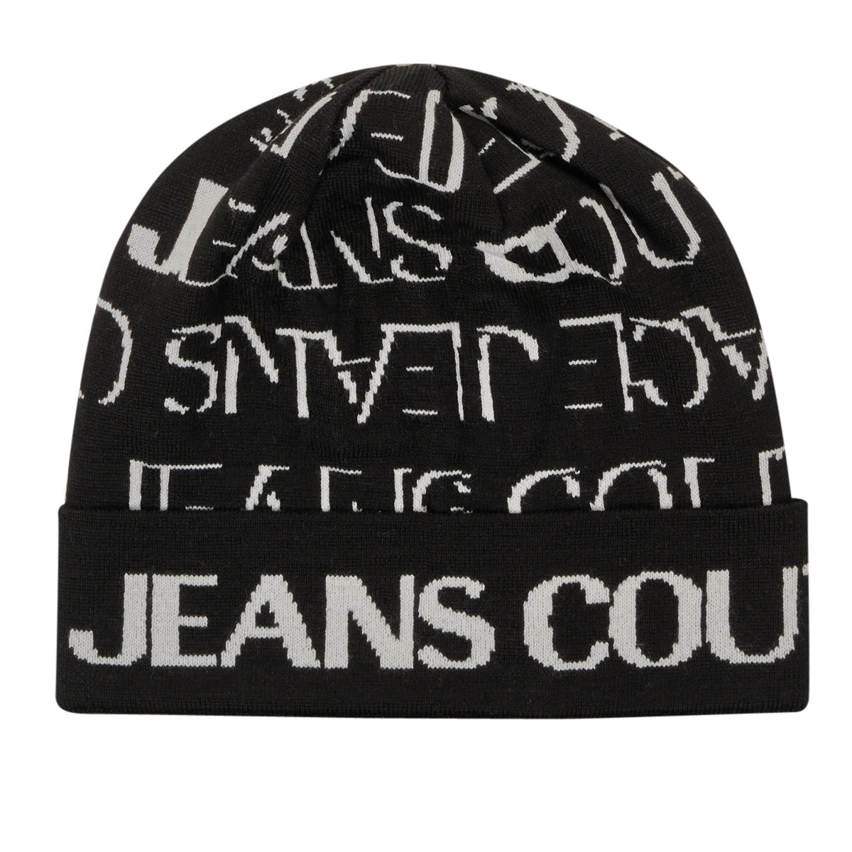 Versace Jeans Couture Black & White Knit Beanie