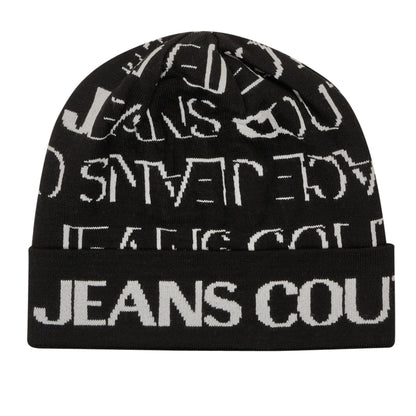 Versace Jeans Couture Black & White Knit Beanie