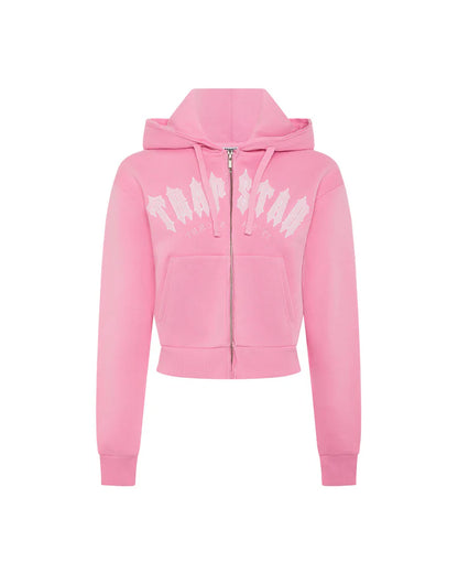 Trapstar WOMEN'S IRONGATE CHENILLE ZIP THROUGH TRACK TOP - PINK