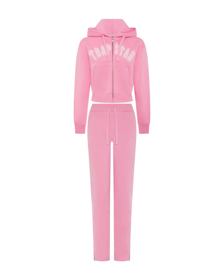 Trapstar WOMEN'S IRONGATE CHENILLE ZIP THROUGH TRACK TOP - PINK