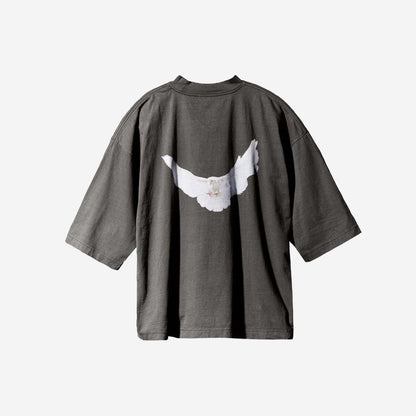 Yeezy GAP Engineered by Balenciaga Dove 3/4 Sleeve Tee 'Grey'