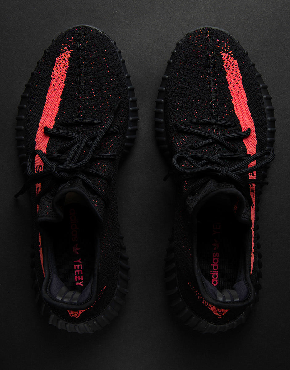 Yeezy Boost 350 Core Black Red Sneakers