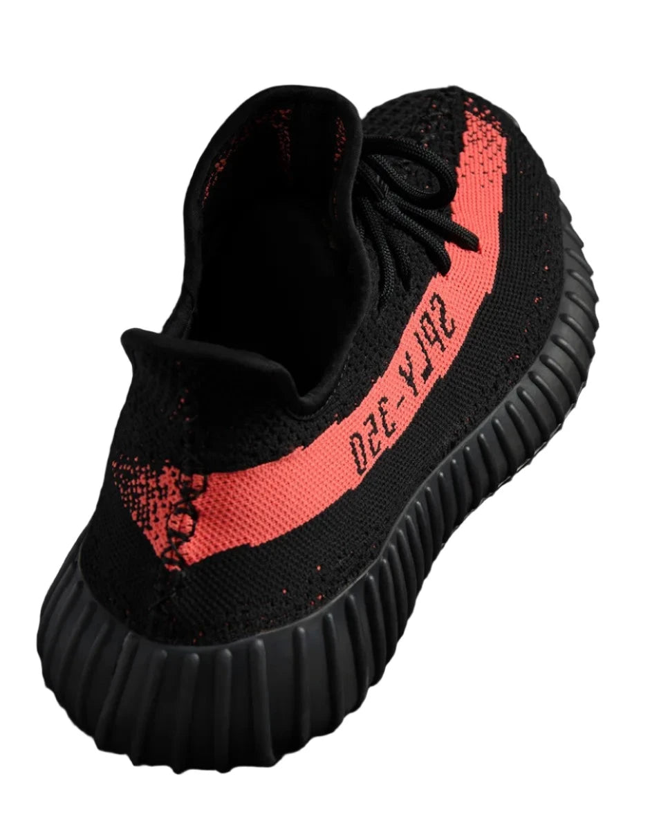 Yeezy Boost 350 Core Black Red Sneakers