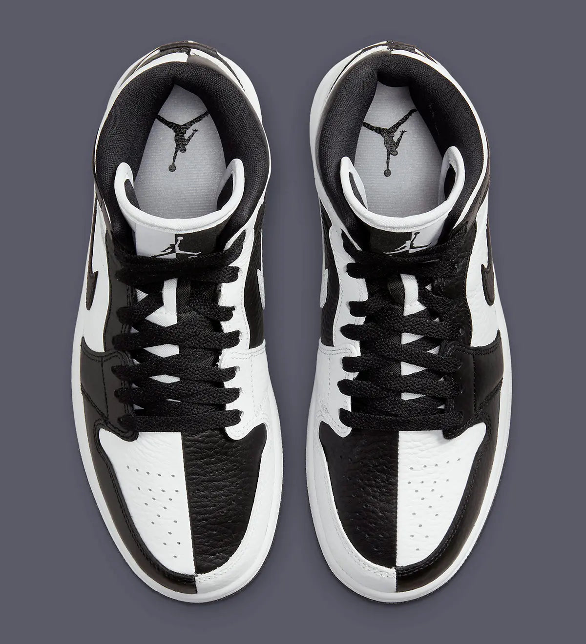 Jordan 1 Mid Split Black White