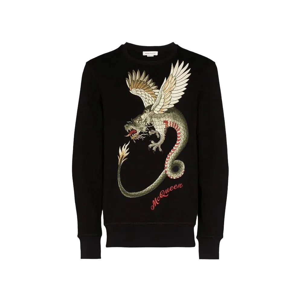 Alexander McQueen Sweatshirt Dragon Graphic