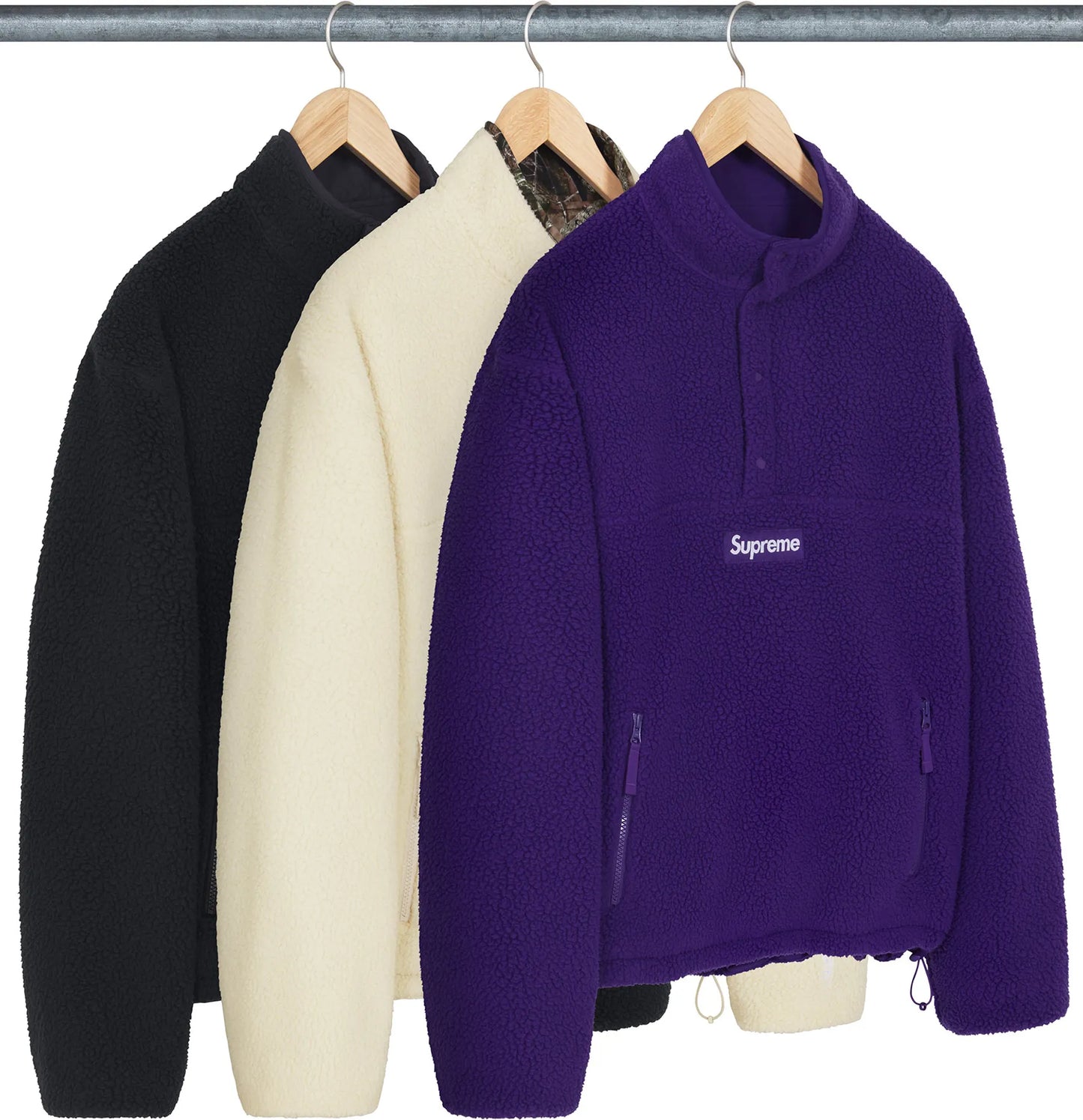 Supreme Polartec Shearling Reversible Pullover