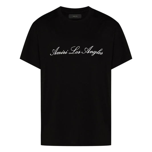 Amiri Black Los Angeles Brand-print Cotton-jersey T-shirt