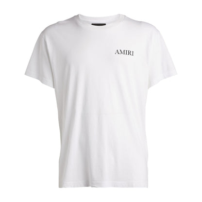 AMIRI PALM TREE PRINT WHITE T-SHIRT