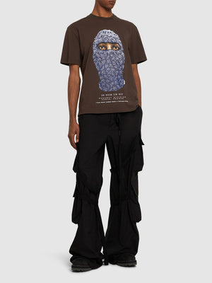 Ih Nom Uh Nit T-Shirt Floral Mask 'Brown'