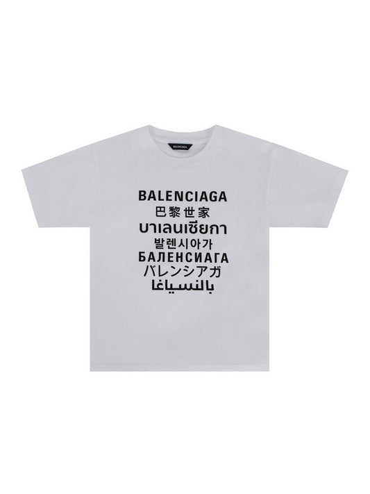 Balenciaga Languages Medium Fit Cotton T-Shirt