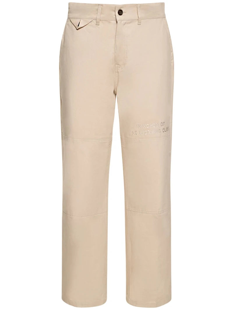 HONOR THE GIFT Cotton twill work pants