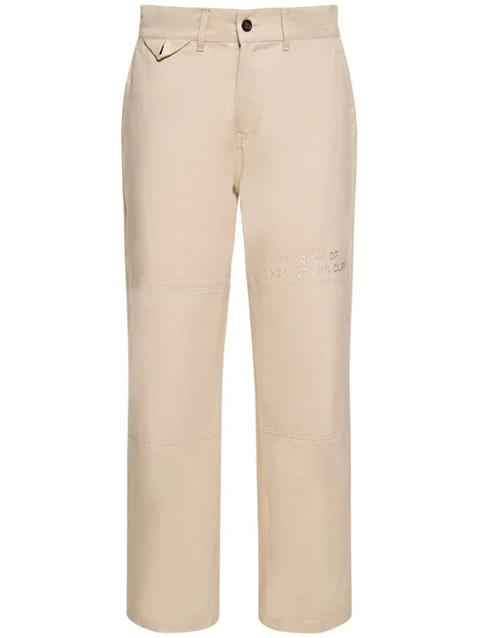 HONOR THE GIFT Cotton twill work pants