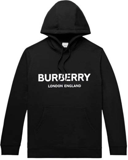 Burberry	London England Logo Hoodie In Black