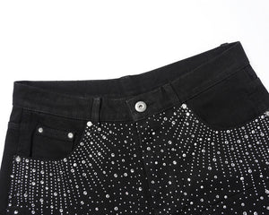 HESNTLS Classic Jorts 'Rhinstone Obsidian'