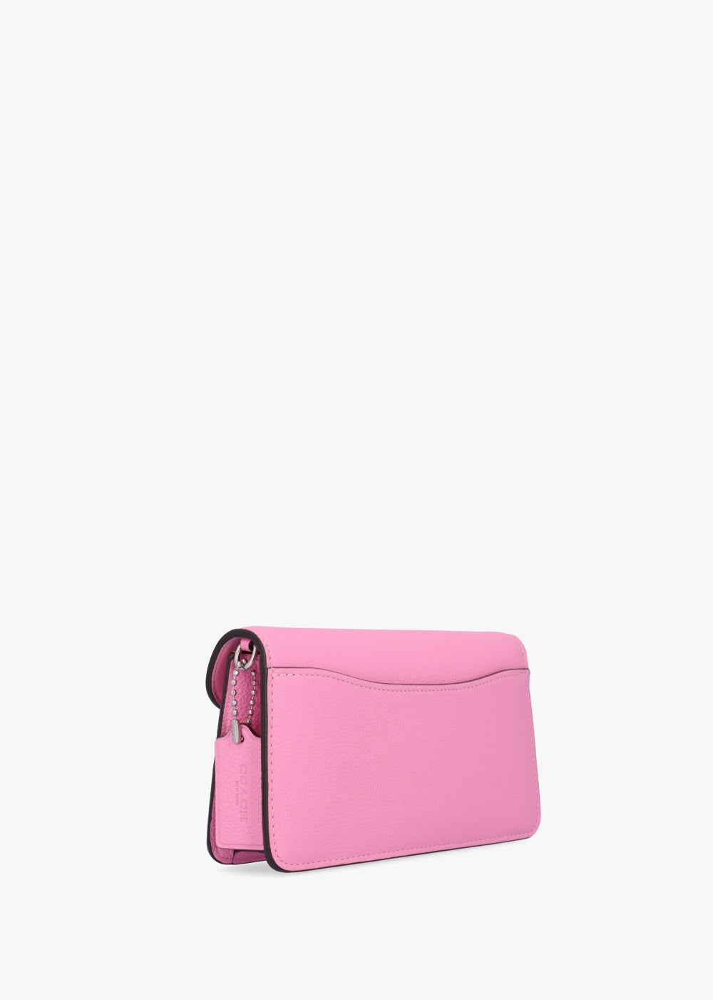 Coach Tabby Vivid Pink Leather Chain Clutch Bag