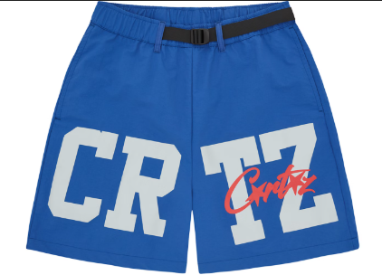 corteiz crtz shorts blue