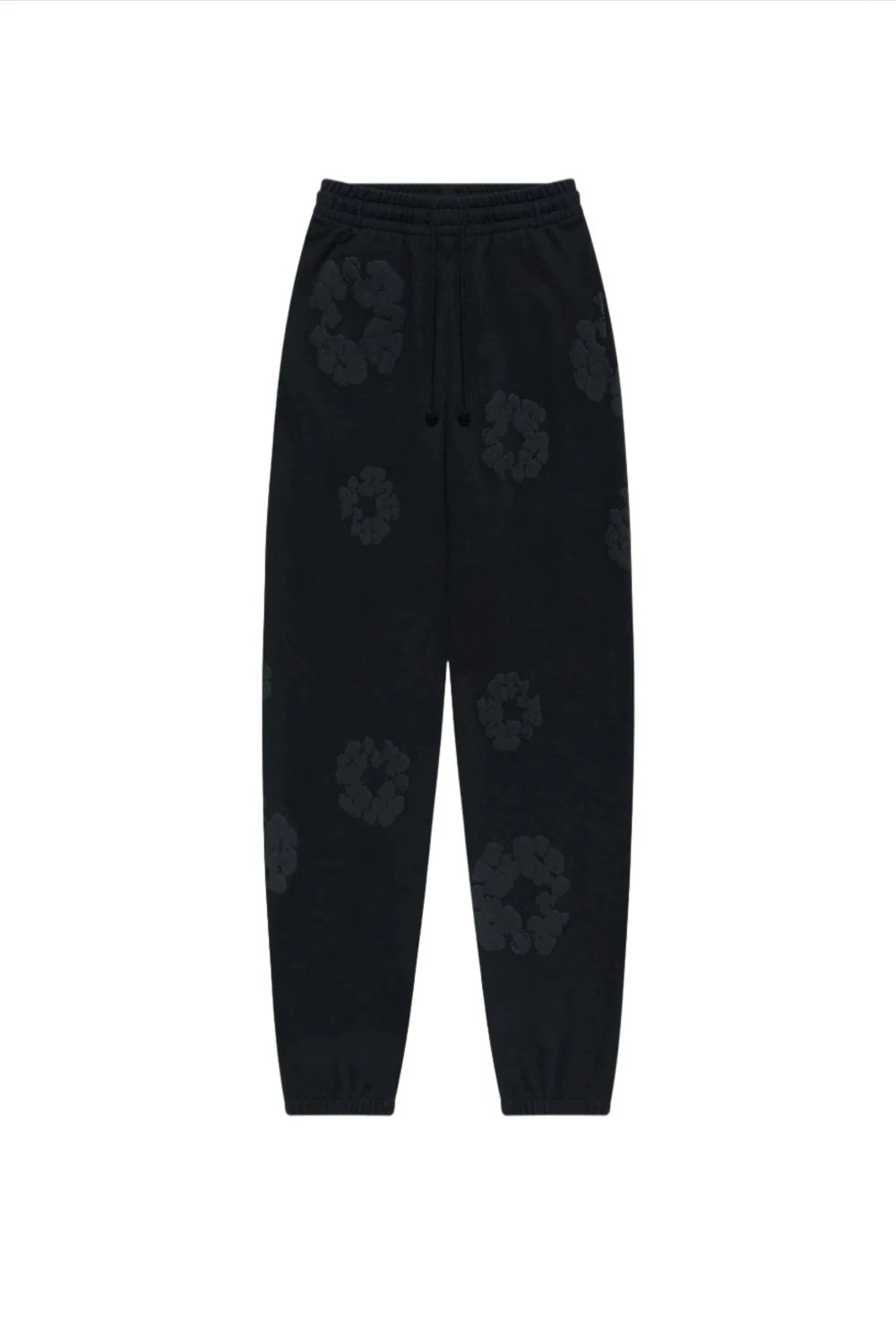 Denim Tears Cotton Wreath Sweatpants Black Monochrome