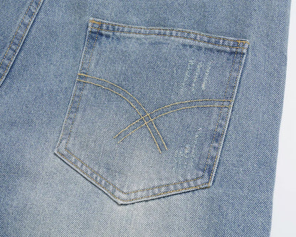 HESNTLS Denim Shorts - Pale Indigo