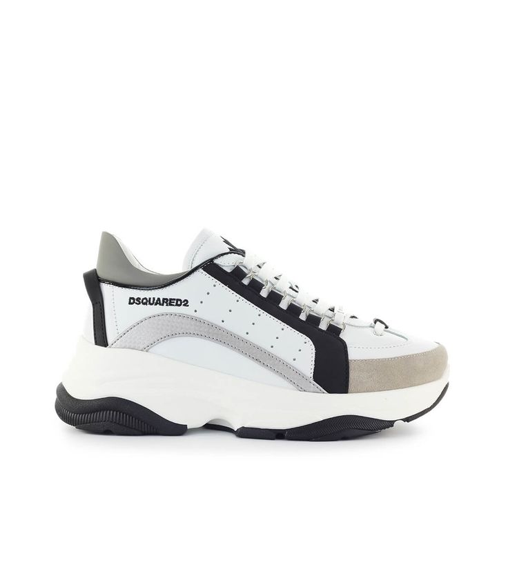 Dsquared 2 Men's Bumpy 551 Low-top Leather Sneakers White