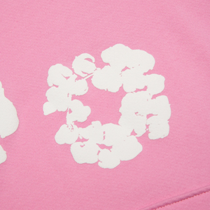 Denim Tears Wreath Hoodie in Pink