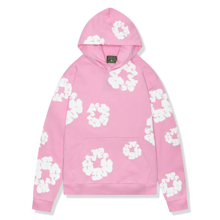 Denim Tears Wreath Hoodie in Pink