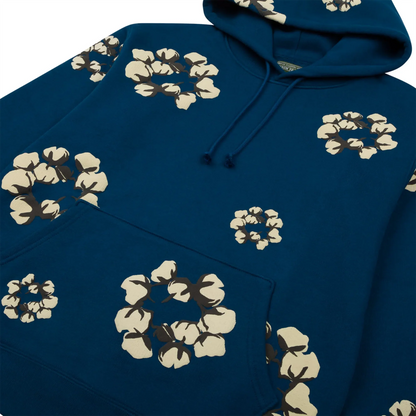 Denim Tears x CPFM Cactus Tears Wreath Navy Hoodie