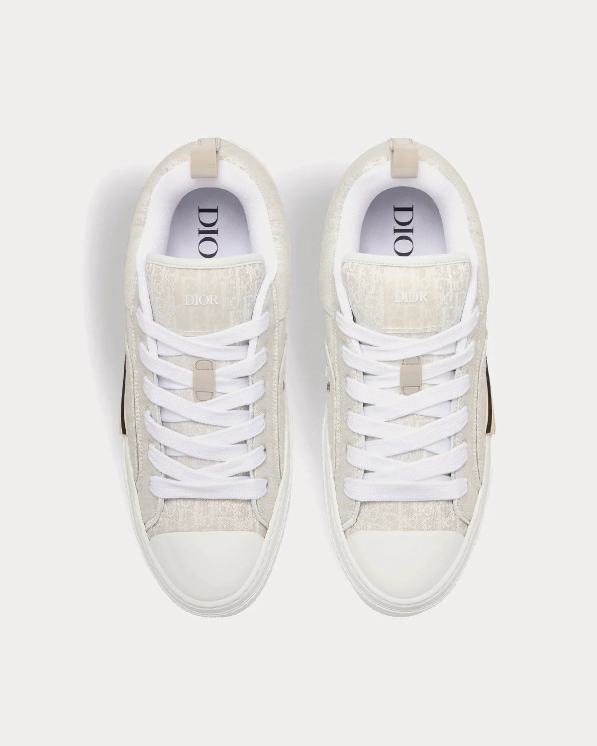 Dior B23 Skater Low Top Cream Oblique Jacquard