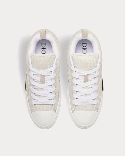 Dior B23 Skater Low Top Cream Oblique Jacquard