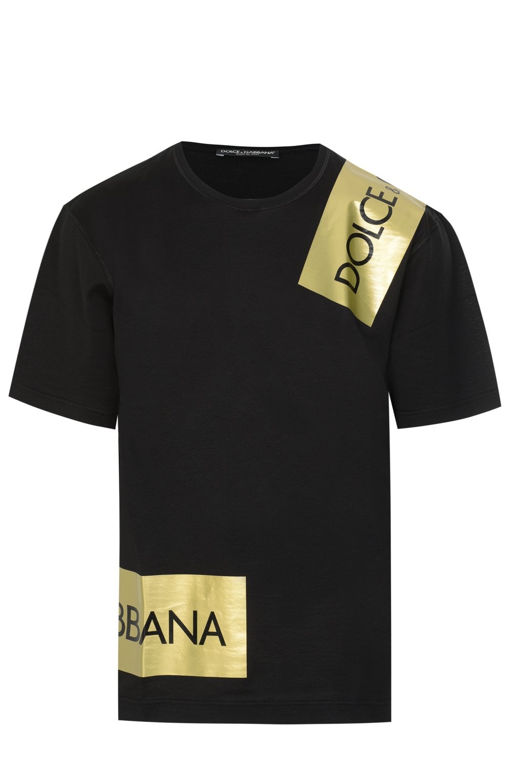 Dolce & Gabbana Gold Tape Logo T-shirt