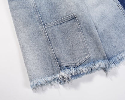 HESNTLS Denim Shorts - Pale Indigo