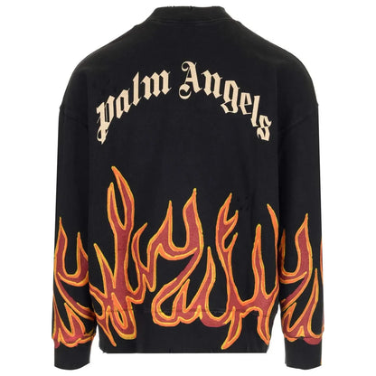 Palm Angels GD Graffiti Flames Sweatshirt