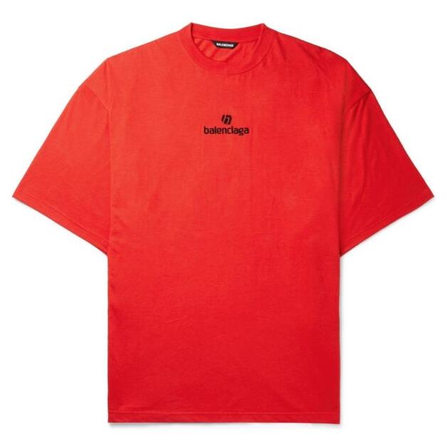 Balenciaga Sponsor Logo Embroidered T-shirt