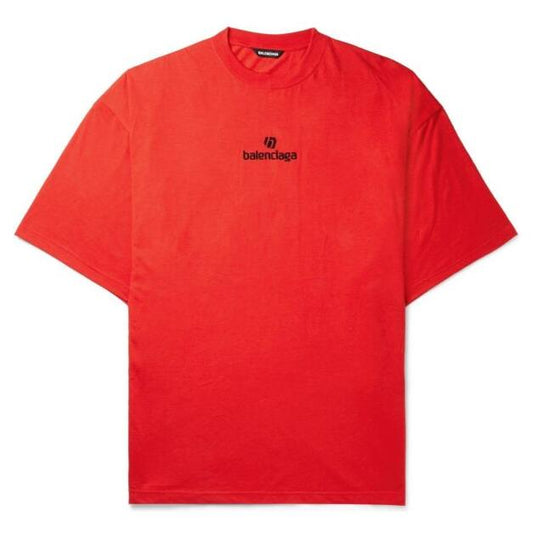 Balenciaga Sponsor Logo Embroidered T-shirt