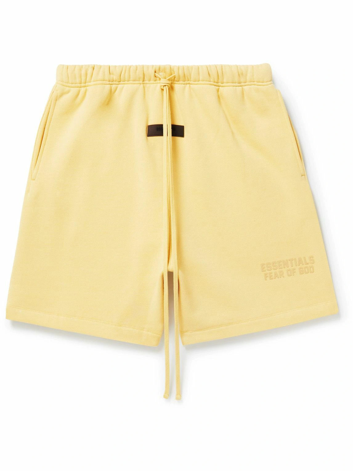 Essentials Fear Of God Logo-Appliquéd Wide-Leg Cotton-Blend Jersey Drawstring Shorts