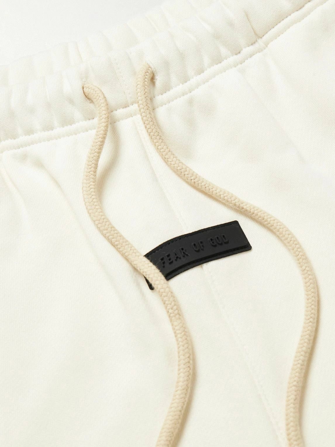 Essentials Fear Of God Logo-Appliquéd Cotton-Blend Jersey Drawstring Shorts