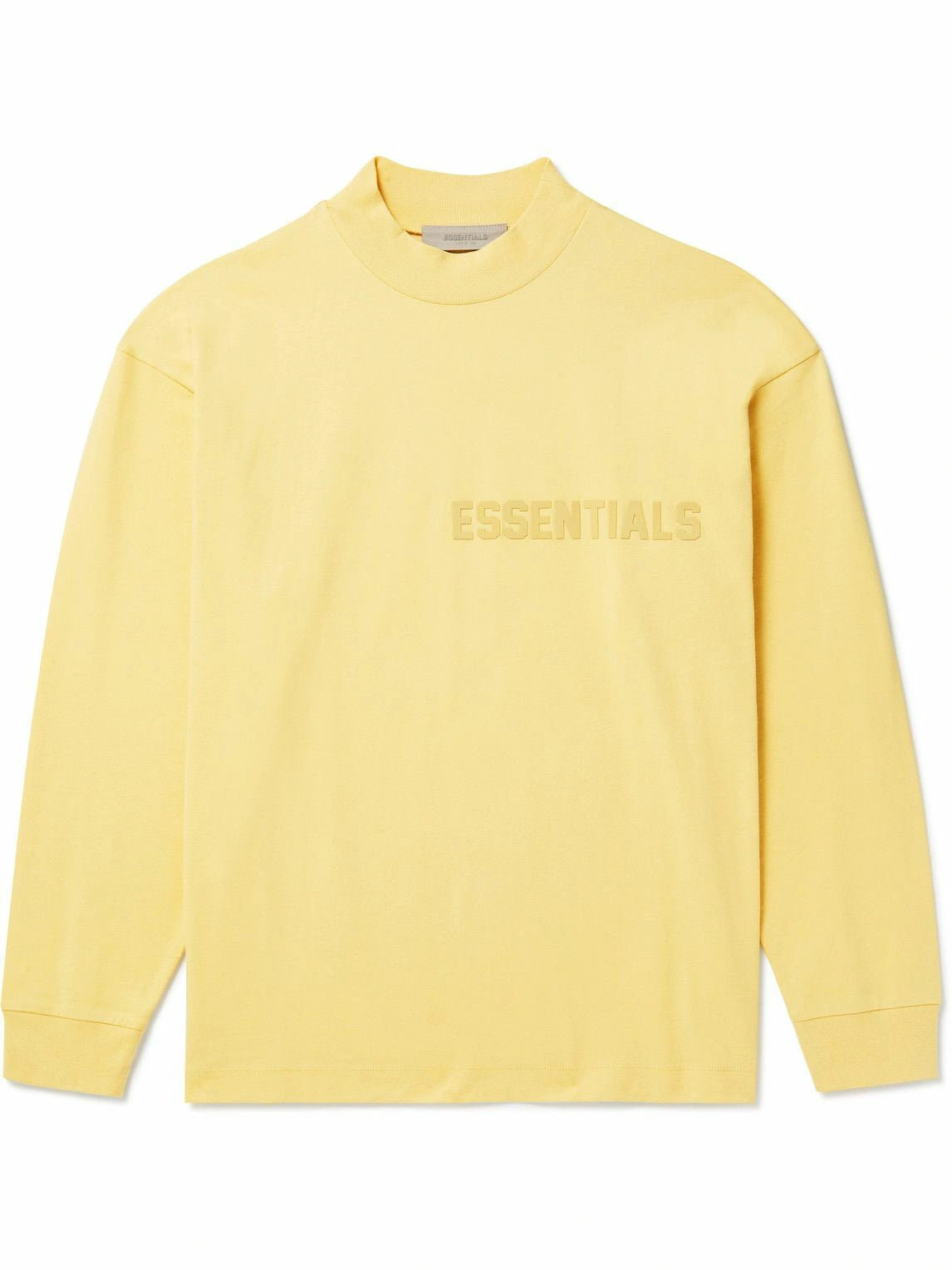 Essentials Fear Of God Logo-Appliquéd Cotton-Jersey Mock-Neck T-Shirt