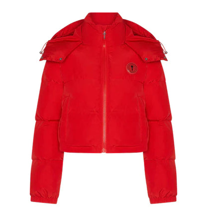 Trapstar Women’s Irongate Detachable Hooded Puffer Jacket Red