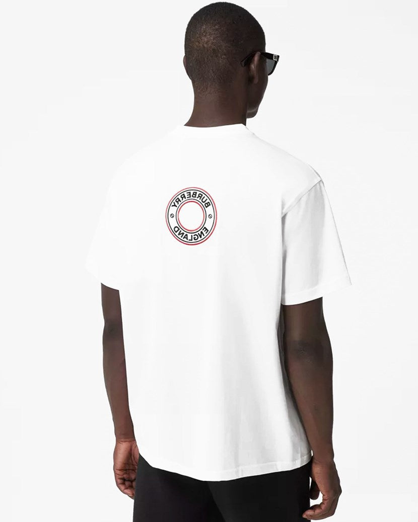 Burberry England Archway Circle T-shirt In White