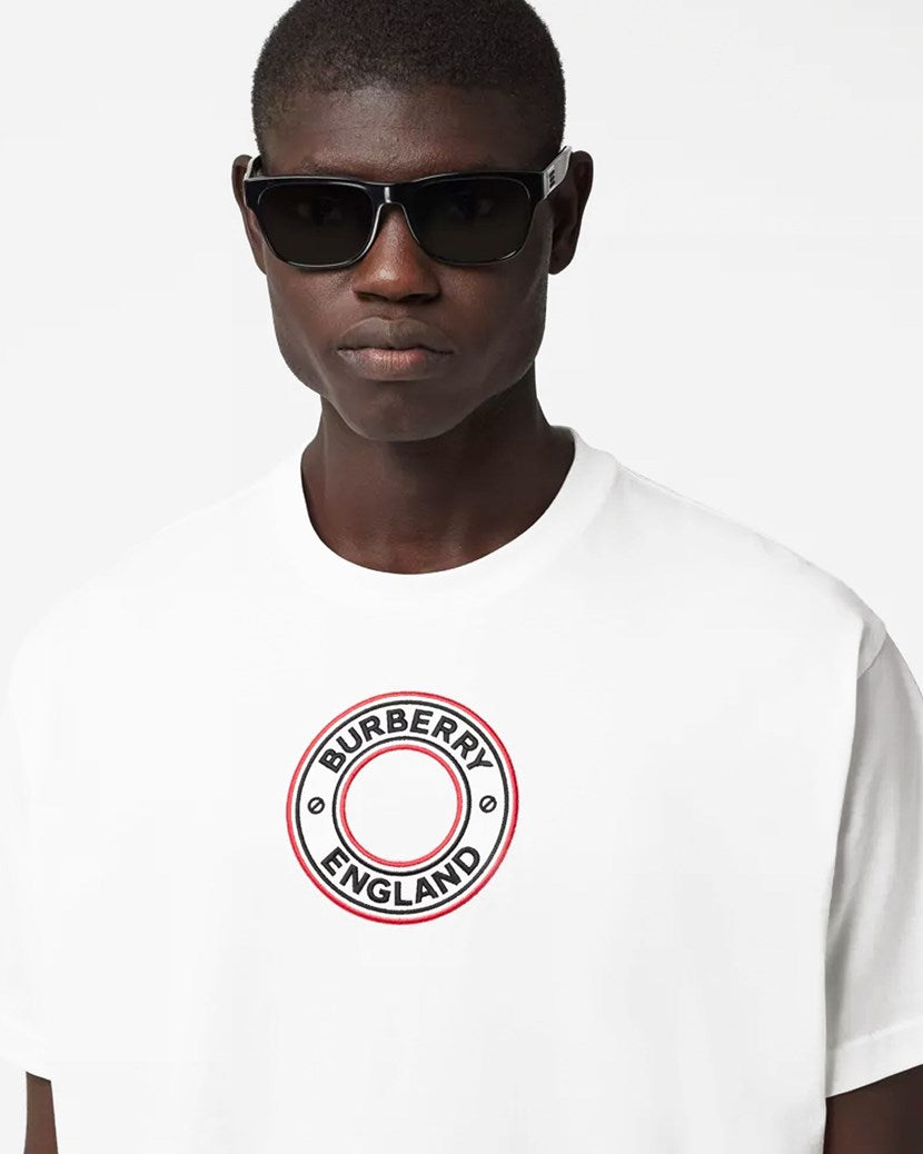 Burberry England Archway Circle T-shirt In White