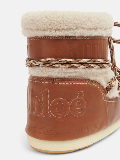 CHLOE CRAM SHEARLING BOOTS